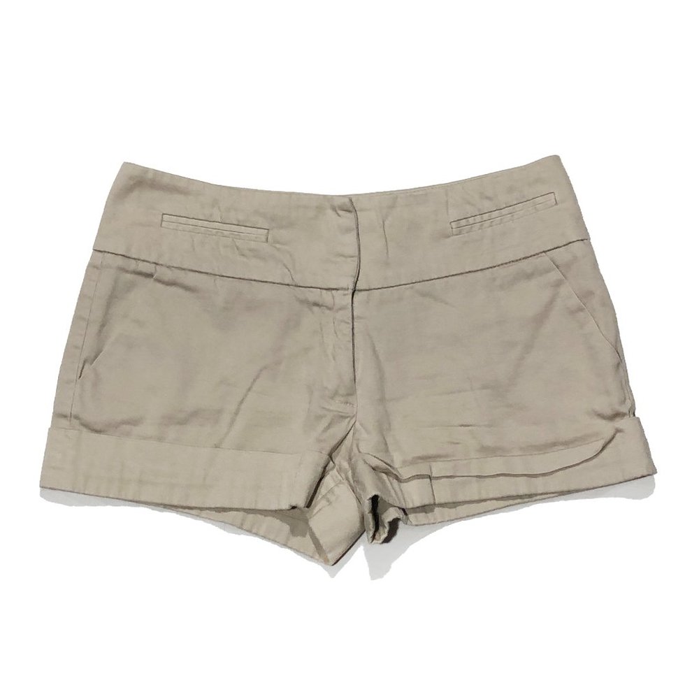 Love...Ady Womens Size S Beige Made in USA Cotton Shorts